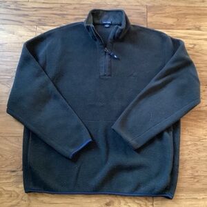 Nautica Men’s Black 1/4 zip fleece sweatshirt size XL